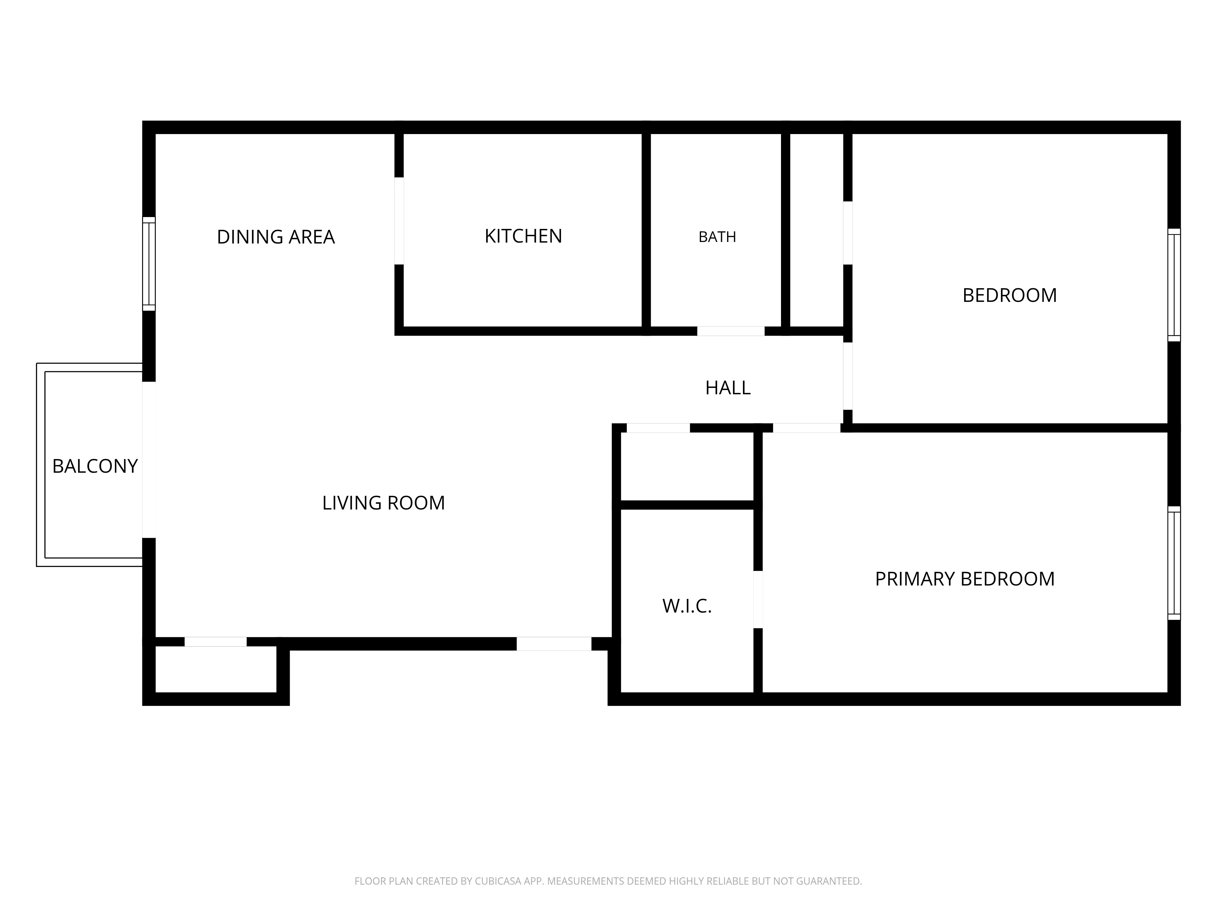 Two Bedroom floor plan drawing